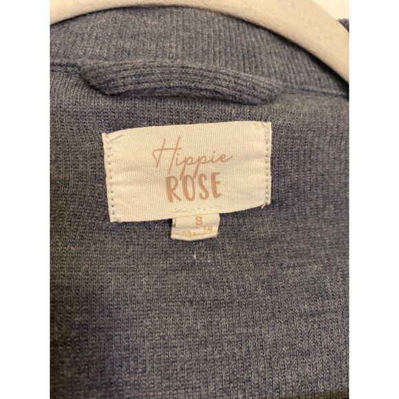 Hippie Rose Women’s Blue Button-Up Shirt Jacket Size Small - Picture 3 of 5